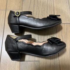 靴　フォーマル　19センチ　黒の画像