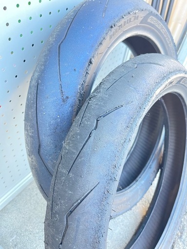 ピレリスーパーコルサSC1V3前後セット中古タイヤGSX-R125