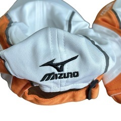 Mizuno 愛媛マラソン ランニングキャップ オレンジ/ホワイト　非売品の画像