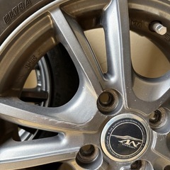 【取引中】スタッドレスアルミ付き4本セット　155/65R/13の画像