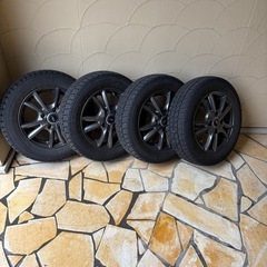 【取引中】スタッドレスアルミ付き4本セット　155/65R/13