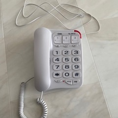 【ほぼ未使用】OHM TEL-2991SO シンプル電話 ホワイト