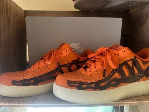 NIKE AIR Force 1 low スケルトン　オレンジ