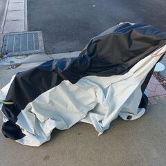 【直接引取・静岡県】子供用 自転車 22インチ ピンク・パープル　自転車カバー付き　2019年7月購入の画像