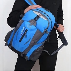 登山用リュック　防災リュック　バックパック　リュック　大容量　撥水　防災　キャンプ　アウトドア　ブラック　黒の画像