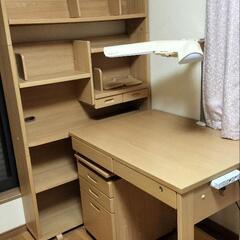 【値下げしました】KOIZUMI学習机（本棚、引き出し、椅子）