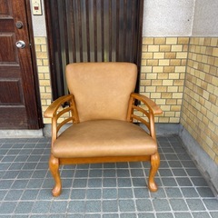 intergo wooden sofa 1人掛け用ソファ 猫脚