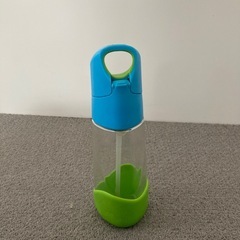 b.box 子ども用水筒 青・緑 ストロー付きの画像