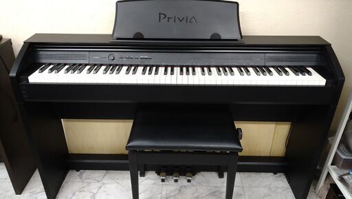 電子ピアノ CASIO カシオ privia プリヴィア PX-750BK 2012製 動作品