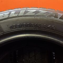 BS BRIDGESTONE BLIZZAK VRX3 185/60R15 15インチ スタッドレス 4本 21年製 バリ溝 シエンタ ヤリス ヴィッツ等　(VTL185)の画像