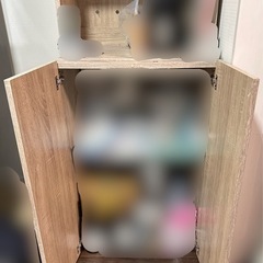 12/18処分 LOWYA食器棚 ゴミ箱収納