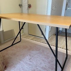 中古　無印良品　折りたたみテーブル 120cm