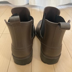 【雨具】長靴　ブーツ　ブラウン　Mサイズの画像