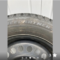 スタッドレスタイヤホイール付きの画像