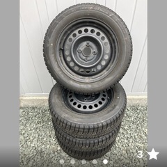 スタッドレスタイヤホイール付きの画像