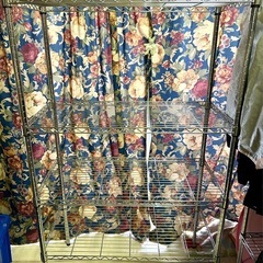 美品　メタルラック　4段　90㎝幅　スチールラック　　