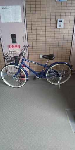 子供用自転車　２２インチ　青色
