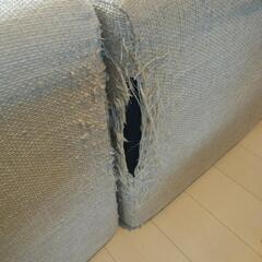 L字ソファ　破れありの画像