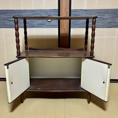 棚 キャビネット ナジコ Najico 飾り棚　昭和レトロ レトロ の画像