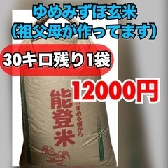 【残り1袋❗️】お米を格安で❗️【玄米】【30キロ】