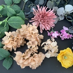 造花　ピック　葉など色々の画像