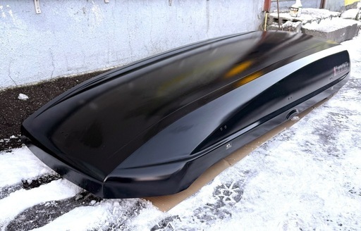 札幌市内配送可 INNO イノー シャドゥ124 BRQ124 ルーフボックス 360L 両開き 全長2m