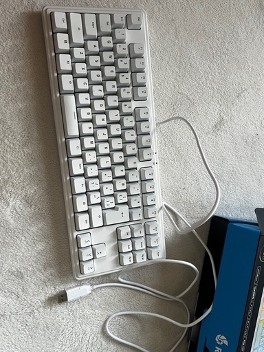 RACEN メンブレンゲーミングキーボード TKL ホワイト