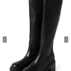 【新品未使用】グレイル　レザートラックソールロングブーツの画像