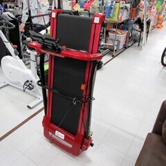 アルインコ ランニングマシン AFR2116 レッド 折りたたみ式 ウォーキングマシン ルームランナー ALINCO 苫小牧西店の画像