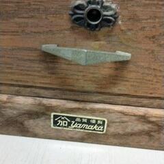 1208-070 引き出し　鍵付き　レトロの画像