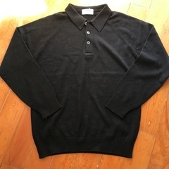 メンズ　黒　セーター　MからL