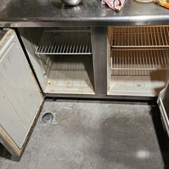 【ジャンク品】HOSHIZAKI　ホシザキ　冷凍冷蔵コールドテーブル　業務用冷蔵庫　厨房機器　RFT-120PNE　取扱説明書付きの画像
