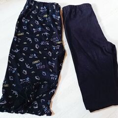 【処分】☆こども服☆レギンス&ハーフパンツ２枚セット☆