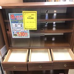 値下げしました！ユーアイ NOCE ノーチェ ANALOGUE CA-800HOP レンジボード キッチンボード 食器棚 幅85cmクリーニング済 堺市 石津【ジャングルジャングル石津店】の画像
