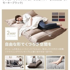 【使用1年良品】2人掛けローソファーの画像