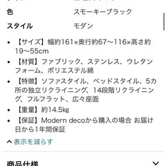 【使用1年良品】2人掛けローソファーの画像