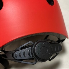自転車　ヘルメット　サイズL 頭囲　54〜62センチ対応　子供　大人　調節ダイヤル付　レッドの画像
