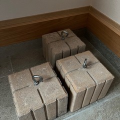 カインズで買ったフック付き重り　ウエイト3つセット