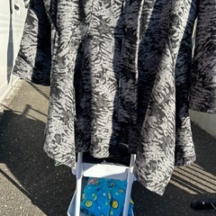 モノトーンおしゃれコート　フリーサイズ大きめ　美品の画像