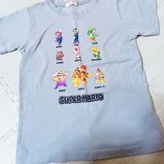 【処分】☆こども服☆スーパーマリオ☆キャラクター半袖Tシャツ☆２枚セット☆の画像