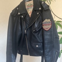 Avirex Leather Biker Jacket 革ジャン...