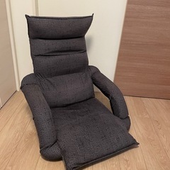 (引取りなら900円)ダークグレー リクライニング座椅子(送料別)