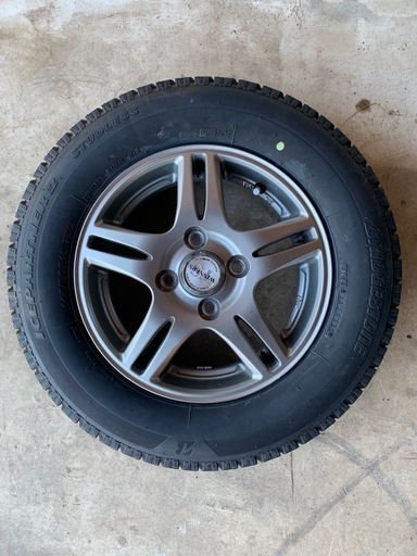 中古タイヤホイール付145/80R13ブリヂストンアイスパートナー2 軽用N-BOX,タント,ワゴンR,キャンバスetc