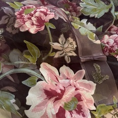 花柄カーテンの画像