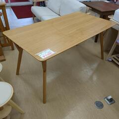 大川全家具☆ダイニングテーブル☆コロン150(HTL114-DT150)☆天板キズ多・天然木、ナチュラルカラー【浜村鹿野温泉ICから3分 買取本舗 宮本リサイクル 営業時間9～19時 定休日水曜のみ←連絡できませんm(_ _)m】の画像