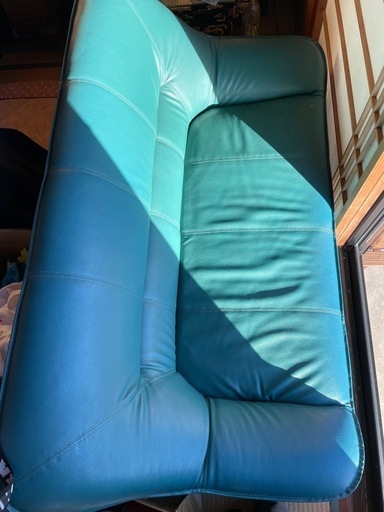 【超美品】2〜3人用ソファー　緑