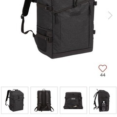 Coleman ウォーカースクエアバック（ブラックヘザー）の画像