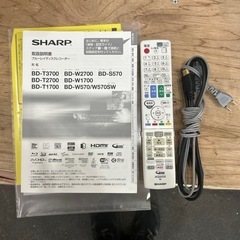 ブルーレイディスクレコーダー　AQUOSの画像