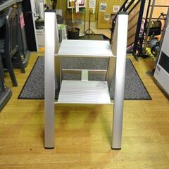 長谷川工業 踏台 2段 スリムステップ SJ-2d(SI) シルバー SLIM STEP 西岡店 の画像