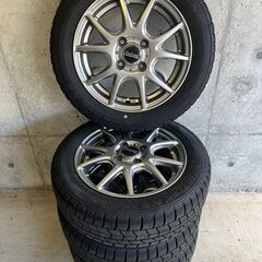 アルミホイール付きスタッドレスタイヤ　4本セット　155/65　R14